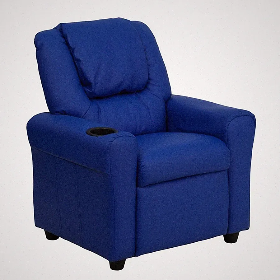 Flash Furniture Blue Kids Recliner, Blue - DG-ULT-KID-BLUE-GG