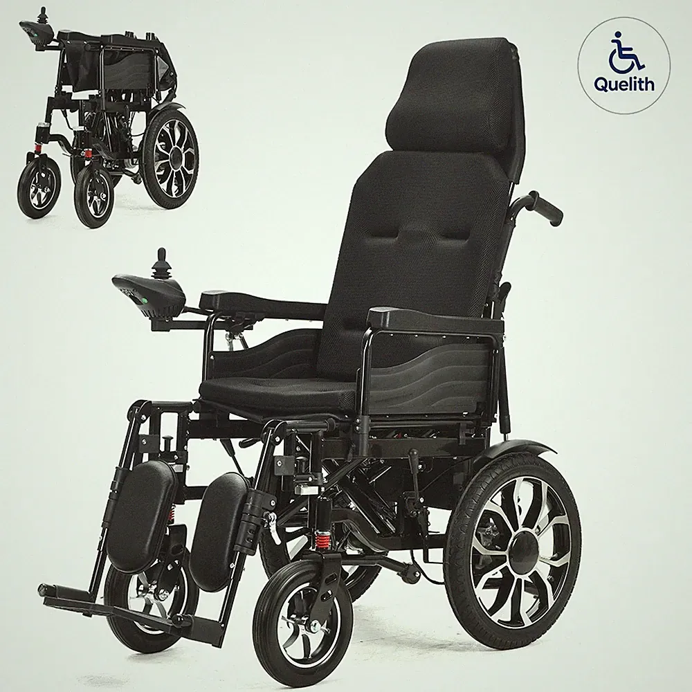 Foldable Reclining Electric Wheelchair for Adults Seniors - 20 Miles Range 500W