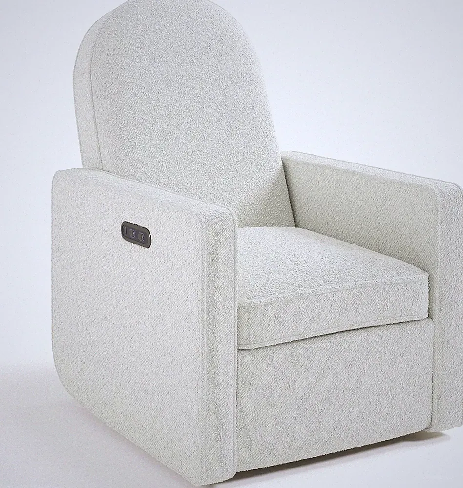 Graco Olivia Small Spaces Nursery Power Recliner/Swivel Glider Chair, New In Box